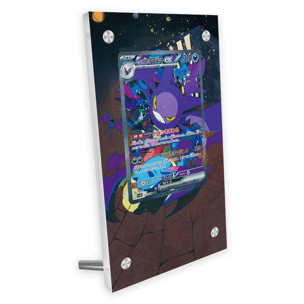 Pokemon Sv11 Tepig Victini Sv10 Crobat acrílico obra de arte extendida vitrina Anime colección tarjeta pintura extendida ladrillo atascado