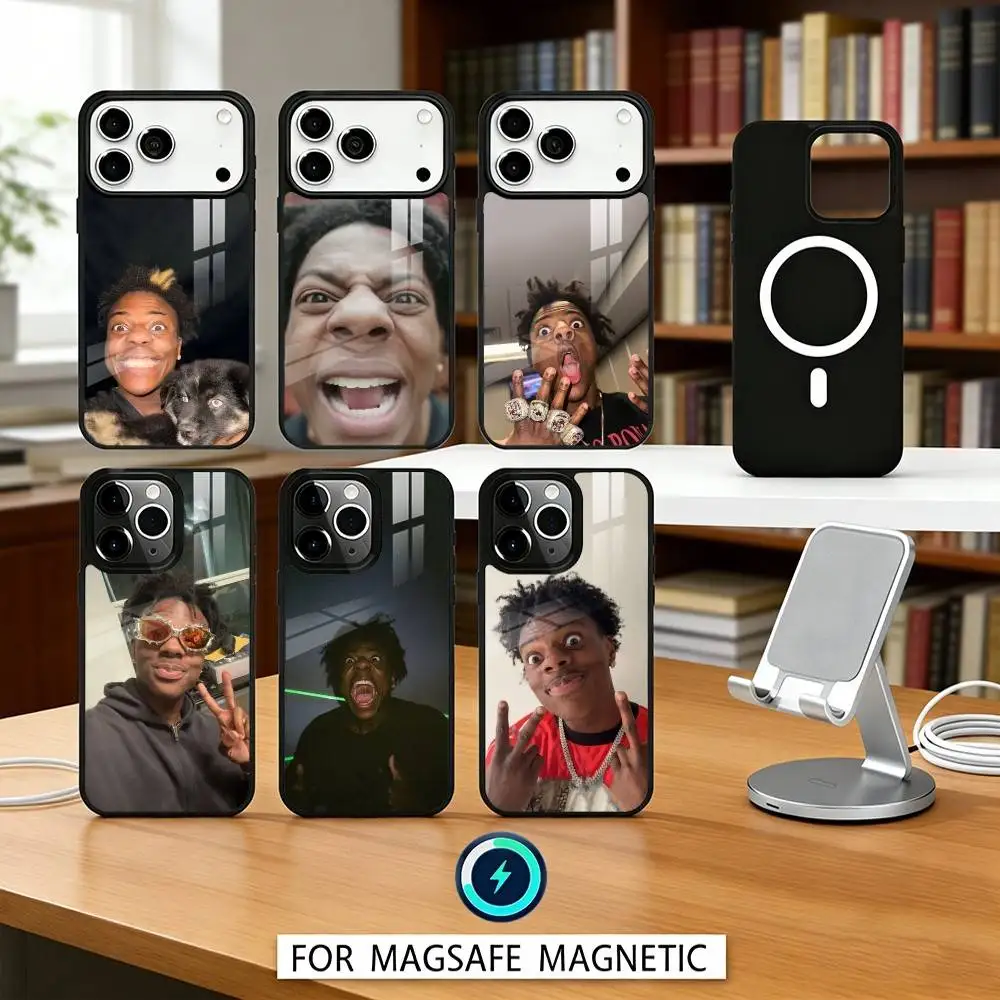 

F-Funny I-IShowSpeed Youtuber Phone Case For iPhone 17,16,15,14,13,12,Pro,Max For Magsafe Magnetic Wireless Charging