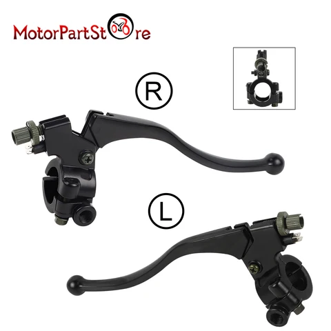22 мм 7/8 "тормозной рычаг, ручка рычага сцепления для мотоцикла Yamaha Kawasaki Suzuki Honda XR CRF 50 70 80 50cc-125cc Dirt Pit Bike