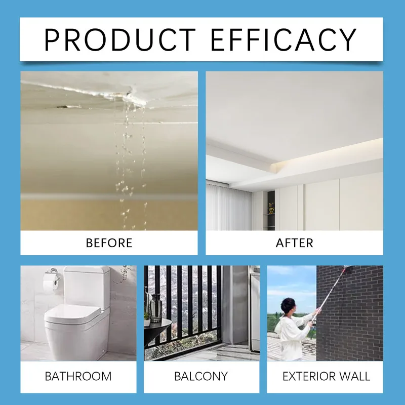 Transparent Sealing Waterproof Glue Kitchen Bathroom Leakage Home Crack Repair Multifunctional Invisible Leakproof Sealant image 5