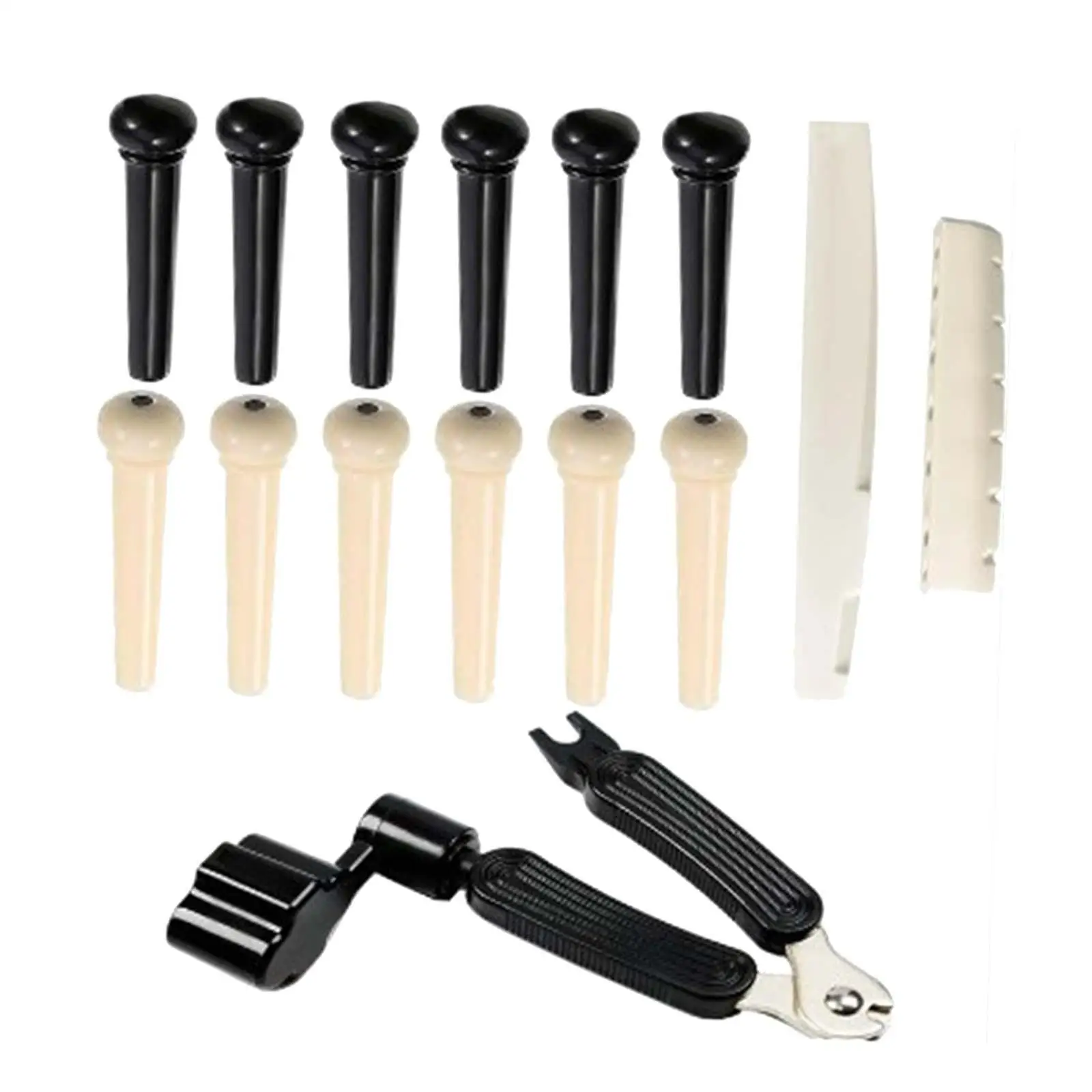 Guitar Bridge Saddle Nut Pins Remover Set Metallic Parts and Accessories for Folk Classical Acoustic Guitar Repair view 3
