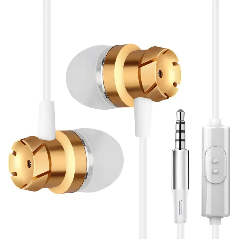 Auricolare Stereo cablato auricolare cablato In-Ear cuffie sportive cuffie con bassi puri auricolari chiamata In vivavoce con microfono per