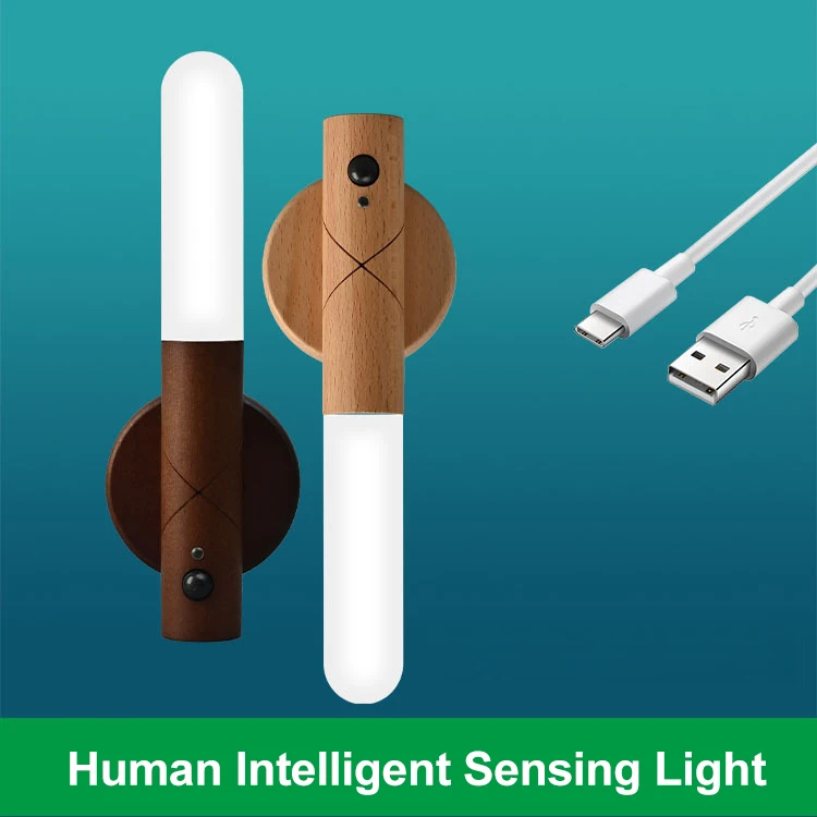 

Новая искусственная настенная лампа, лестница, коридор, искусственная кожа, USB-ночник, магнитный датчик движения, ночник, лампа для спальни