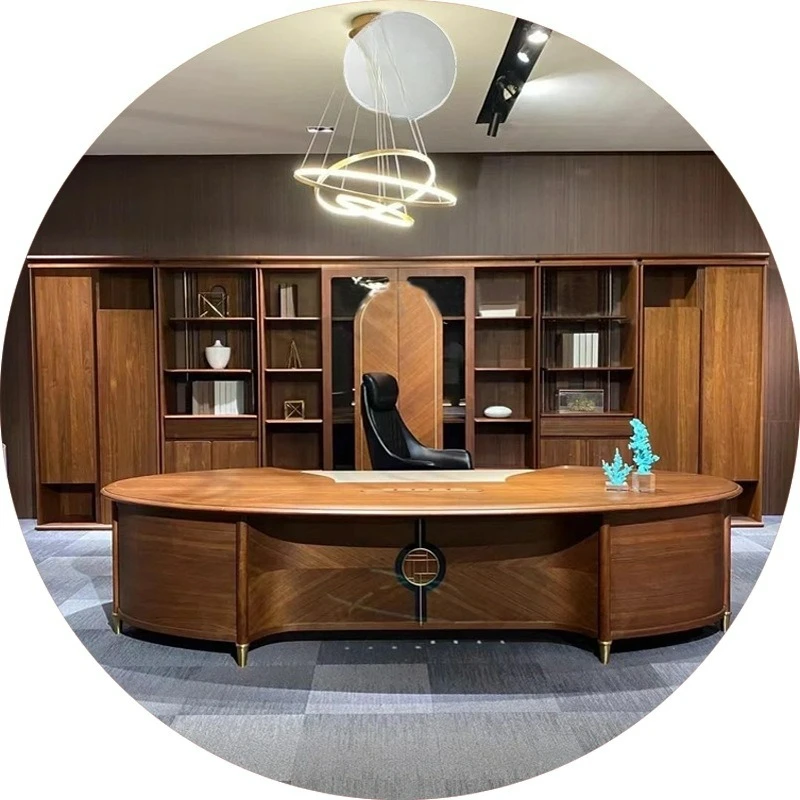

Customizable North American Black Walnut Boss Desk Office Chair
