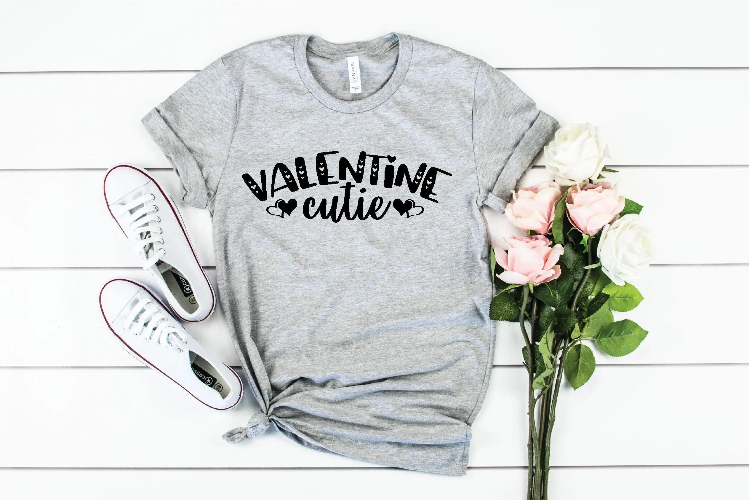 Valentine Cutie Cute Valentines T Shirt Teddy Bear Girls Family Mommy I Love