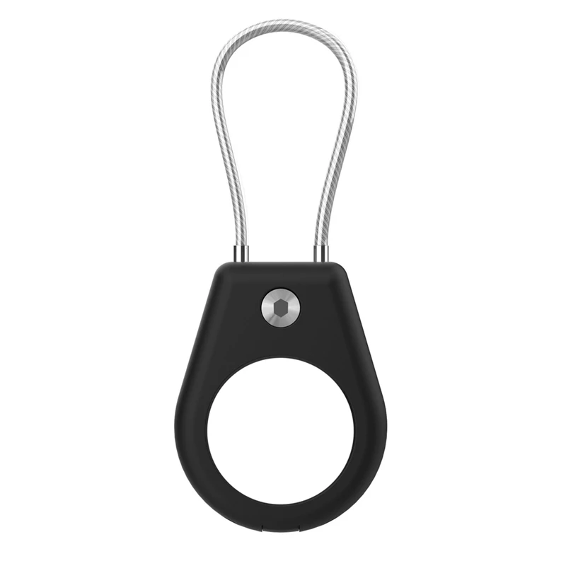 A35Q-For Apple Airtag Keychain Holder With Wire Cable Keychain Key Key Chain Luggage Tag For Keys