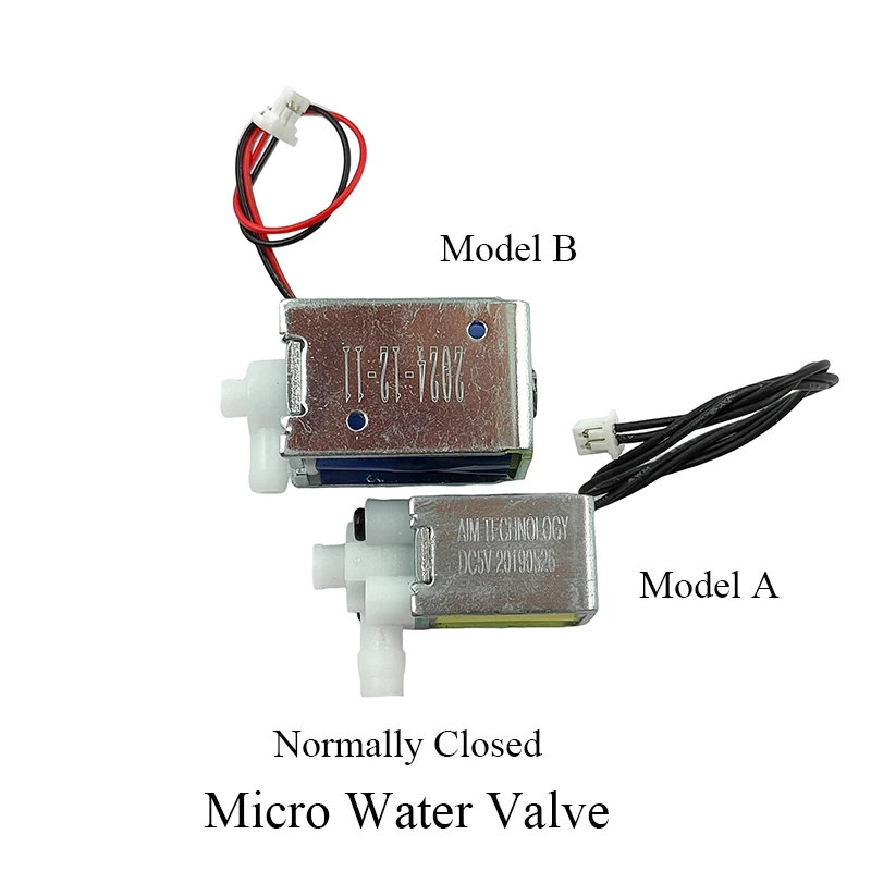 

DC 5V/6V Mirco 2-position Water Valve Normally Closed, Mini Air Solenoid Valve Electrically Controlled Valve