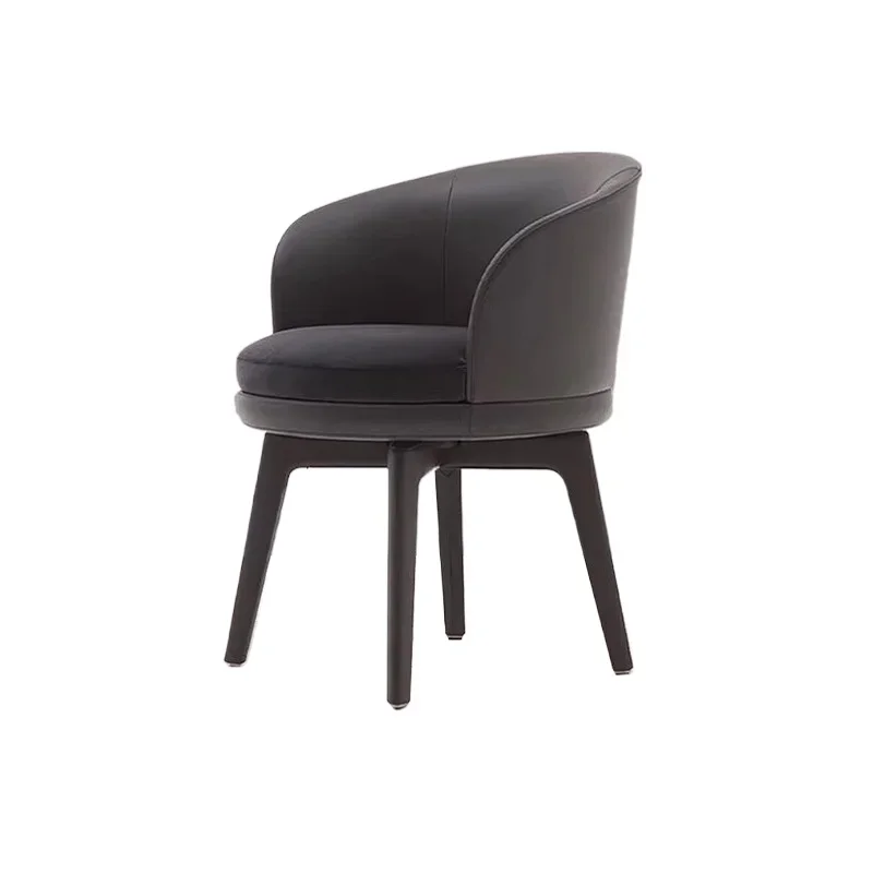 Italian light luxury dining chair, home leisure minimalist armchair, balcony study makeup office chair, single sofa chair