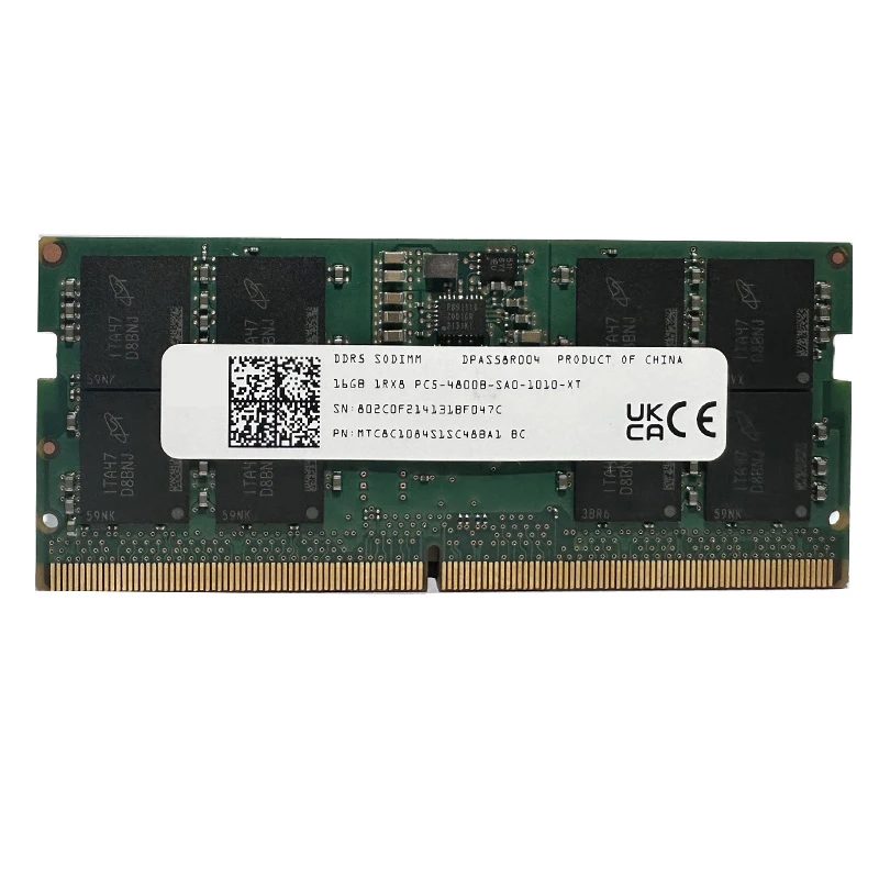 DDR5 8GB 16GB 32GB 4800MHz SODIMM PC5-34800 MTC8C1084S1SC488A1 BC 262Pin 1.1V for Laptop Notebook Memory Ram