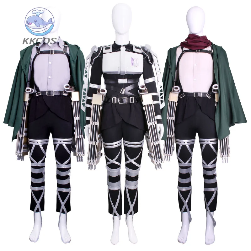 costumes-d'attaque-des-titans-levi-ackerman-mikasa-·-ackerman-ensemble-complet-de-robe-de-cosplay-pour-adultes-fete-d'halloween-accessoires-d'exposition-kkcos