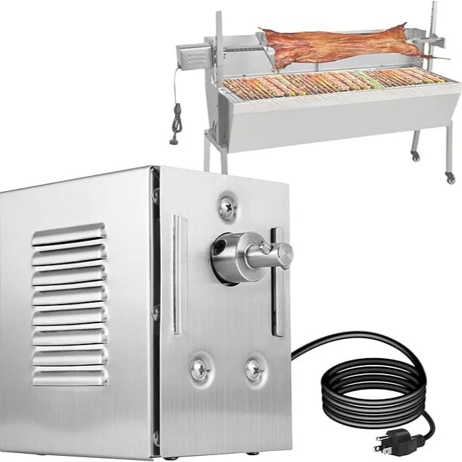 45W100KG Electric BBQ Grill Motor Stainless Steel Motor Camping Grilled Whole Sheep BBQGrillMotor