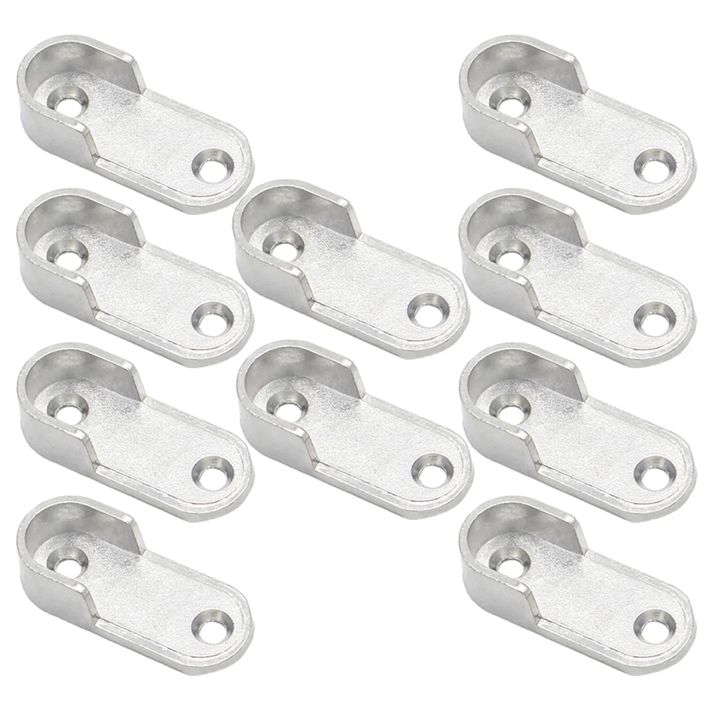 Clothes Hanger Closet Brackets Household Rails Pole Three-hole Wardrobe Supports Brackets Closet Brackets Zinc Alloy