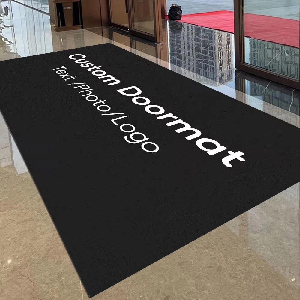 Custom Doormat Customized Commercial Office Building Entrance Corporate LOGO Non-slip Floor Mats for Shop Restaurant Hotel Bar