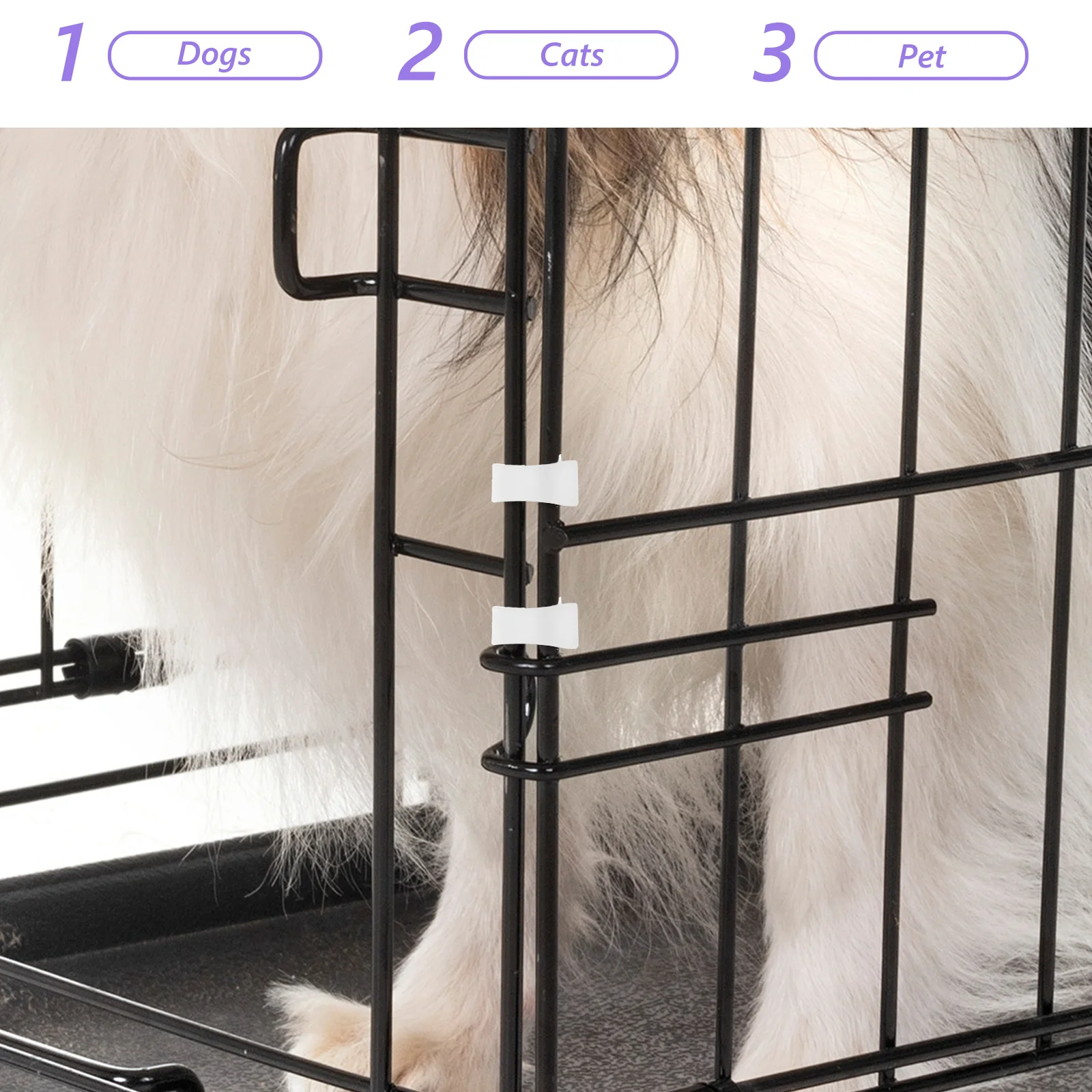 

100Pcs Pet Cage Safety Clips High Strength Wire Buckle Quick Assembly for Dog Crate Cat Playpen Bunny Fence Animal Enclosure