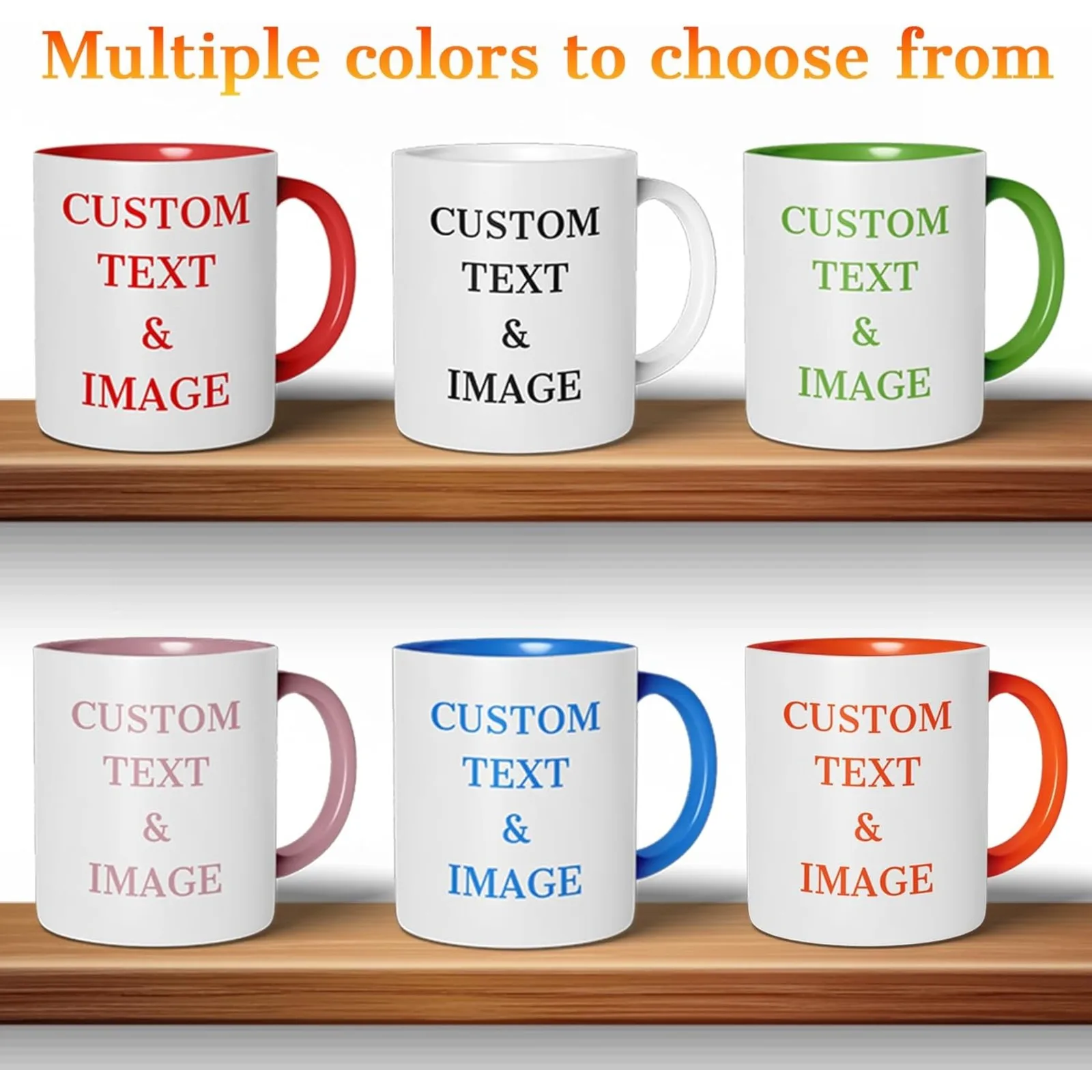 Pet Owners Birthday Gift Personalized Photo 11oz Ceramic Two Tone Coffee Mug image 4