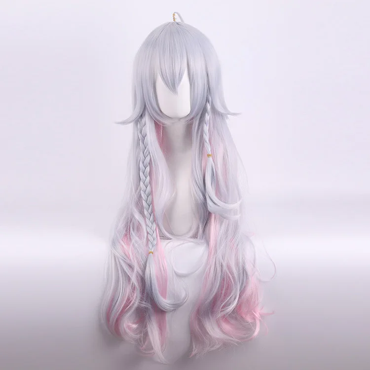 Anime VTuber Kagura Nana Cosplay Perücken Kostüme Kopfbedeckung 70cm Lange Simulierte Kopfhaut Dichte Gemischte Voluminöse Langhaar-Perücken – Detail 3