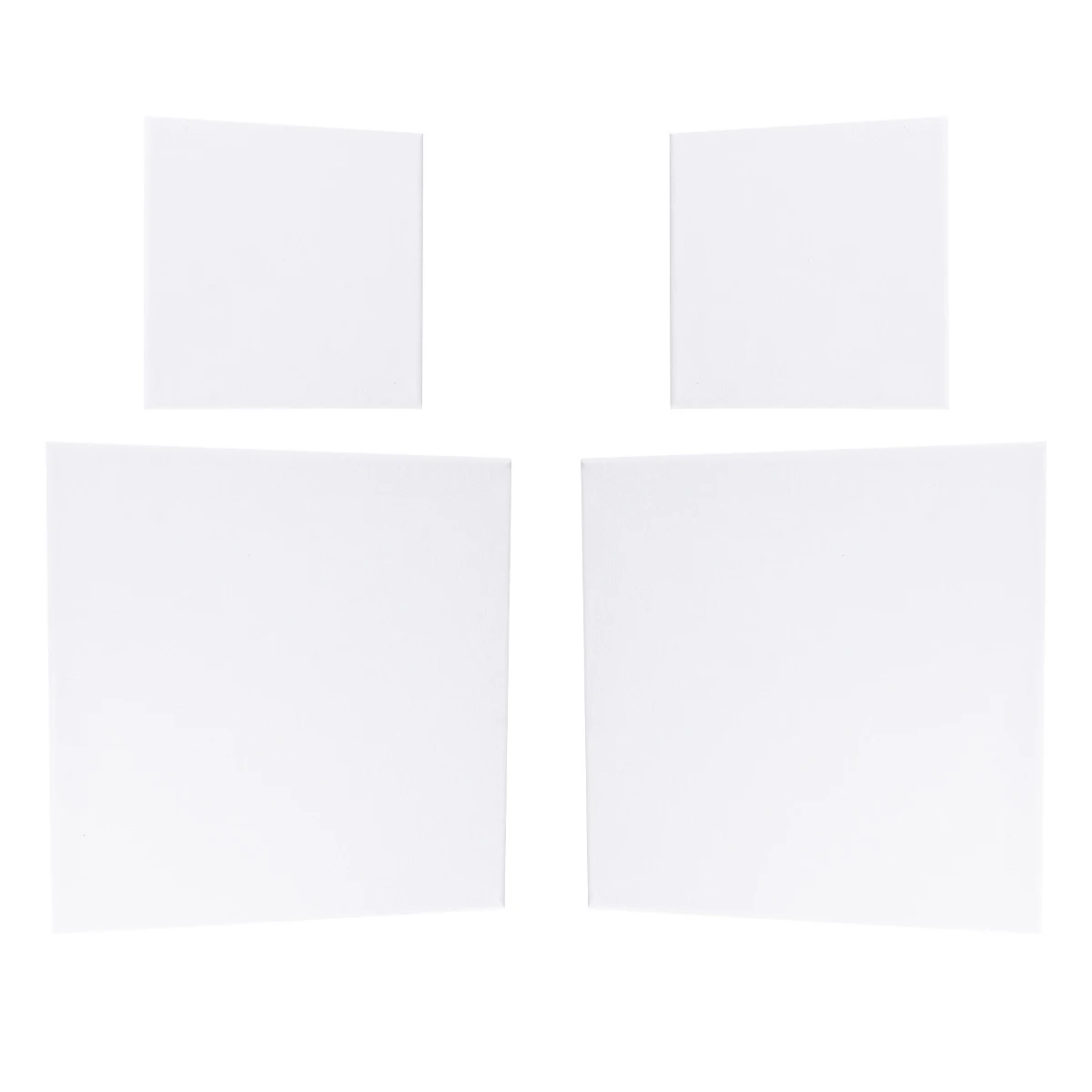 

4 Pcs Mini Canvas Frame Blank Canvases for Art Paulownia Stretched Square Painting