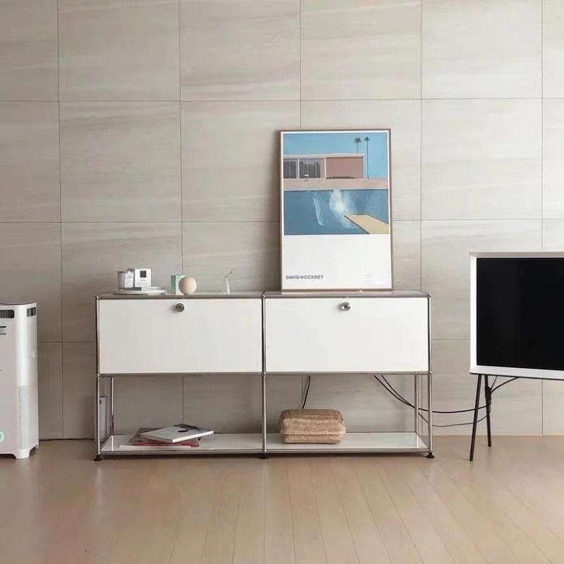 Morden Kitchen Living Room Cabinets Storage Door Luxury Display Cabinets Shelf Sideboard Armoires De Salon Home Furniture image 2