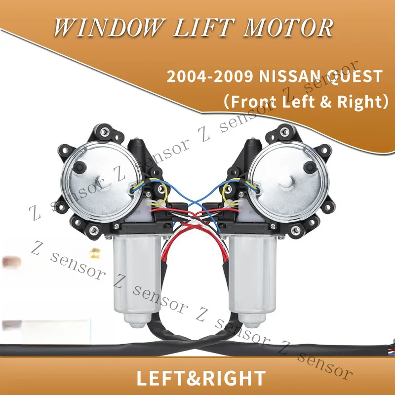 AAA+ 2X Window Lift Motors Fit For 2004-2009 Nissan Quest Front Left And Right 6 Pins
