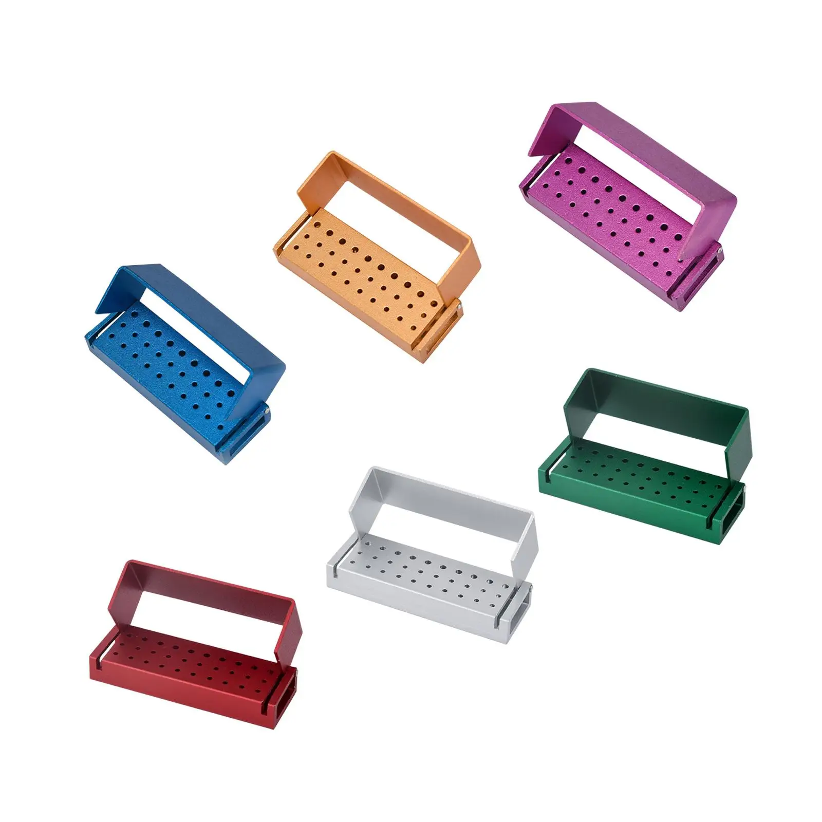 

Держатель Burs, алюминиевый Прочный многоразовый автоклавируемый прочный органайзер Burs