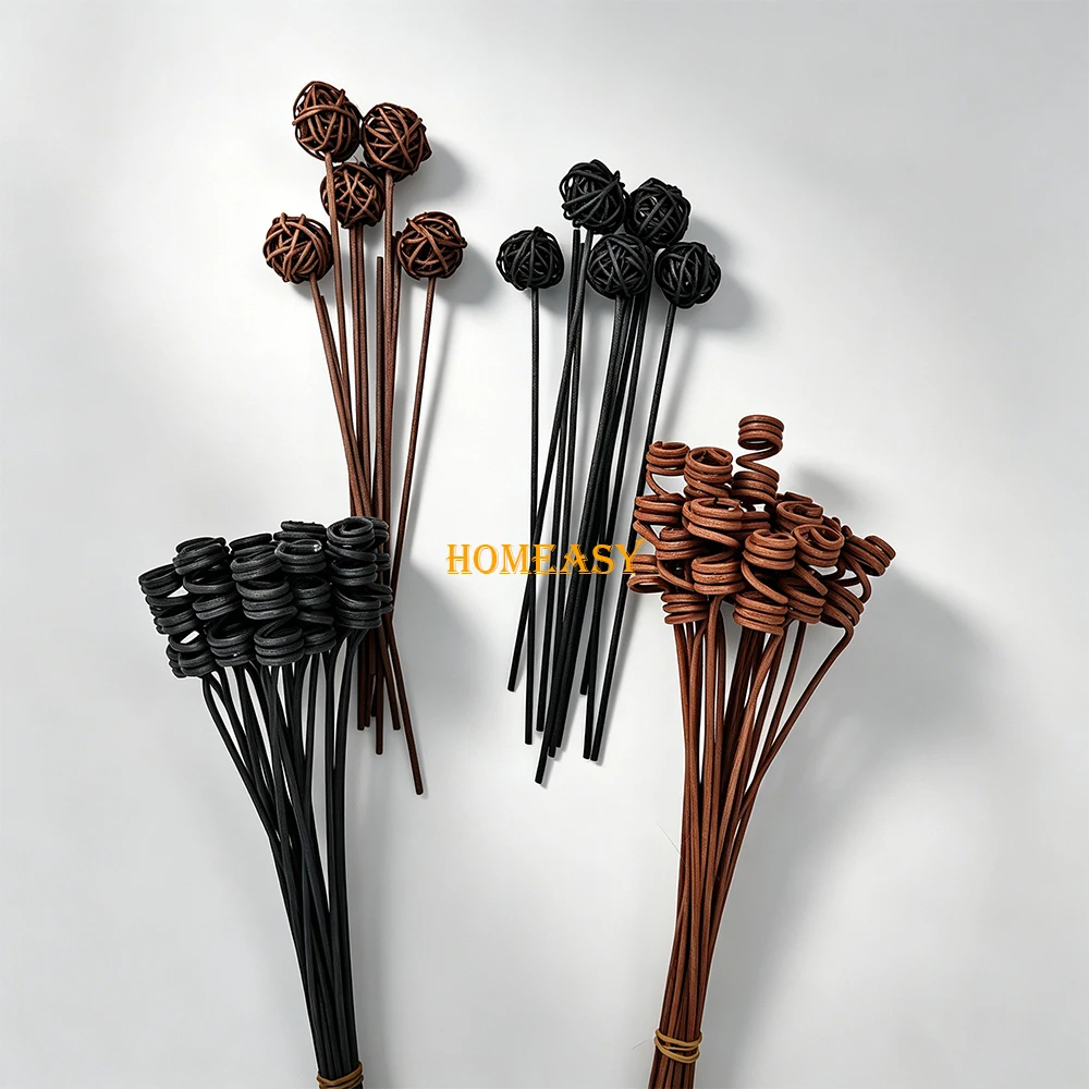 Hot Sale Natural Rattan Reed Diffuser Sticks, Coil Shape No Fire Aromatherapy Volatile Sticks, Home Fragrance Refill Accessories view 2
