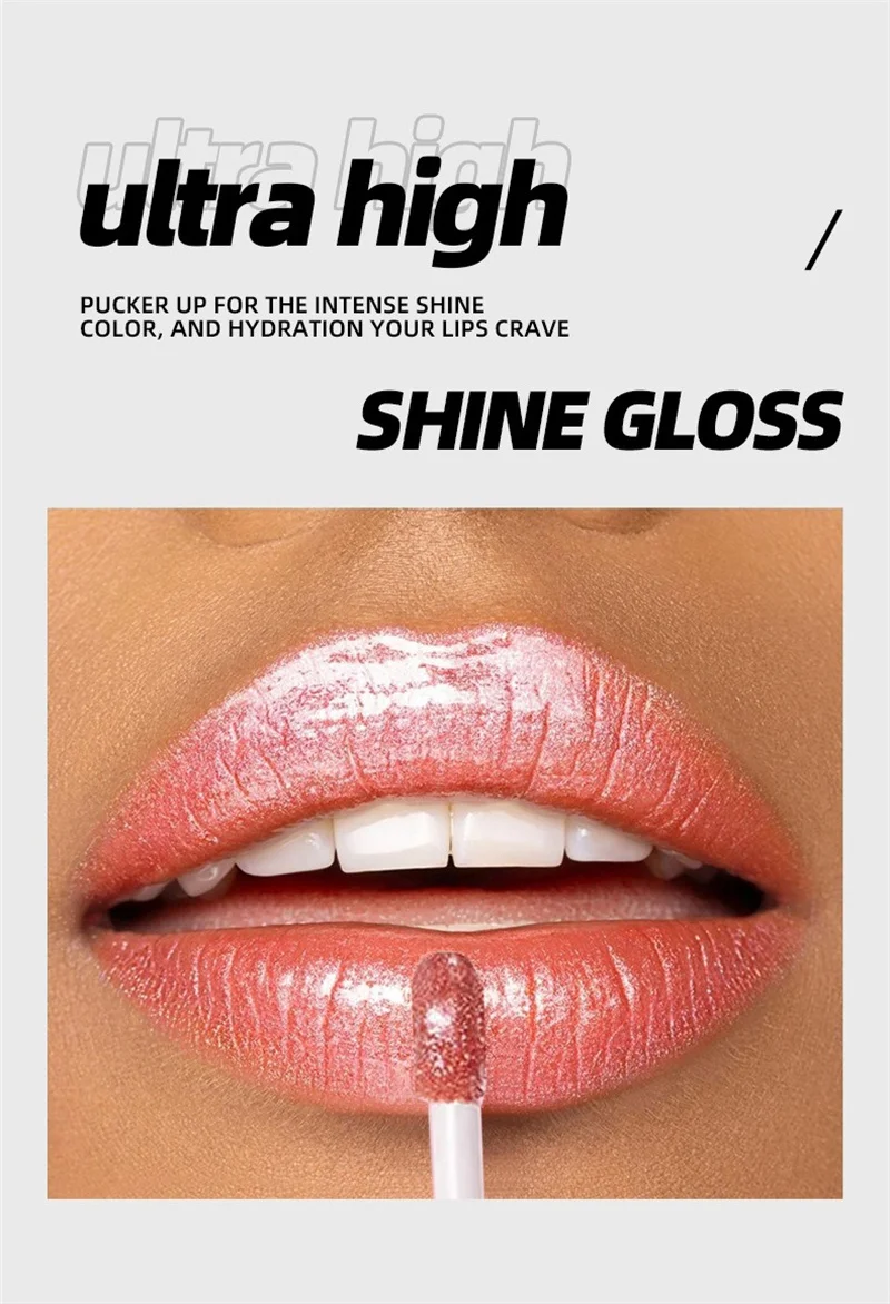 3 Farben Fließender Glitzer-Lipgloss Feuchtigkeitsspendender Diamant-Schimmer Lip Glaze Funkelnder Glitzer Flüssiger Lippenstift Perl-Lippentinte – Detail 2