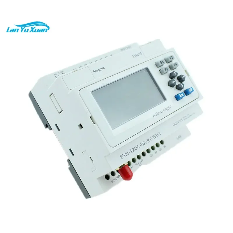 EXM-12DC-DA-RT-WIFI-HMI  WiFi  PR PLC  for automation controller programmable logic controller cpu servo web guide with plc encl