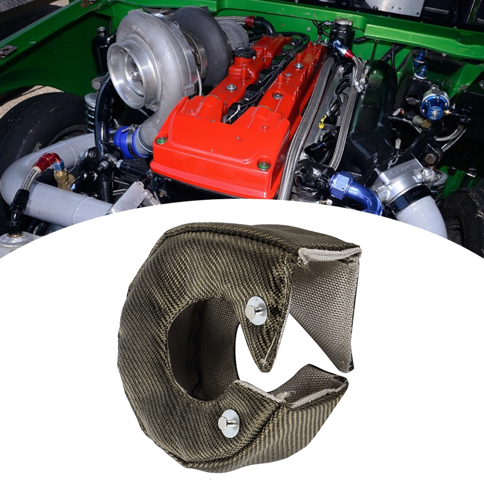 

Одиночное тепловое одеяло Барьер Турбокрышка T3/GT35/GT37/GT40/GT42 Турбо Тепловая крышка Крышка турбокомпрессора