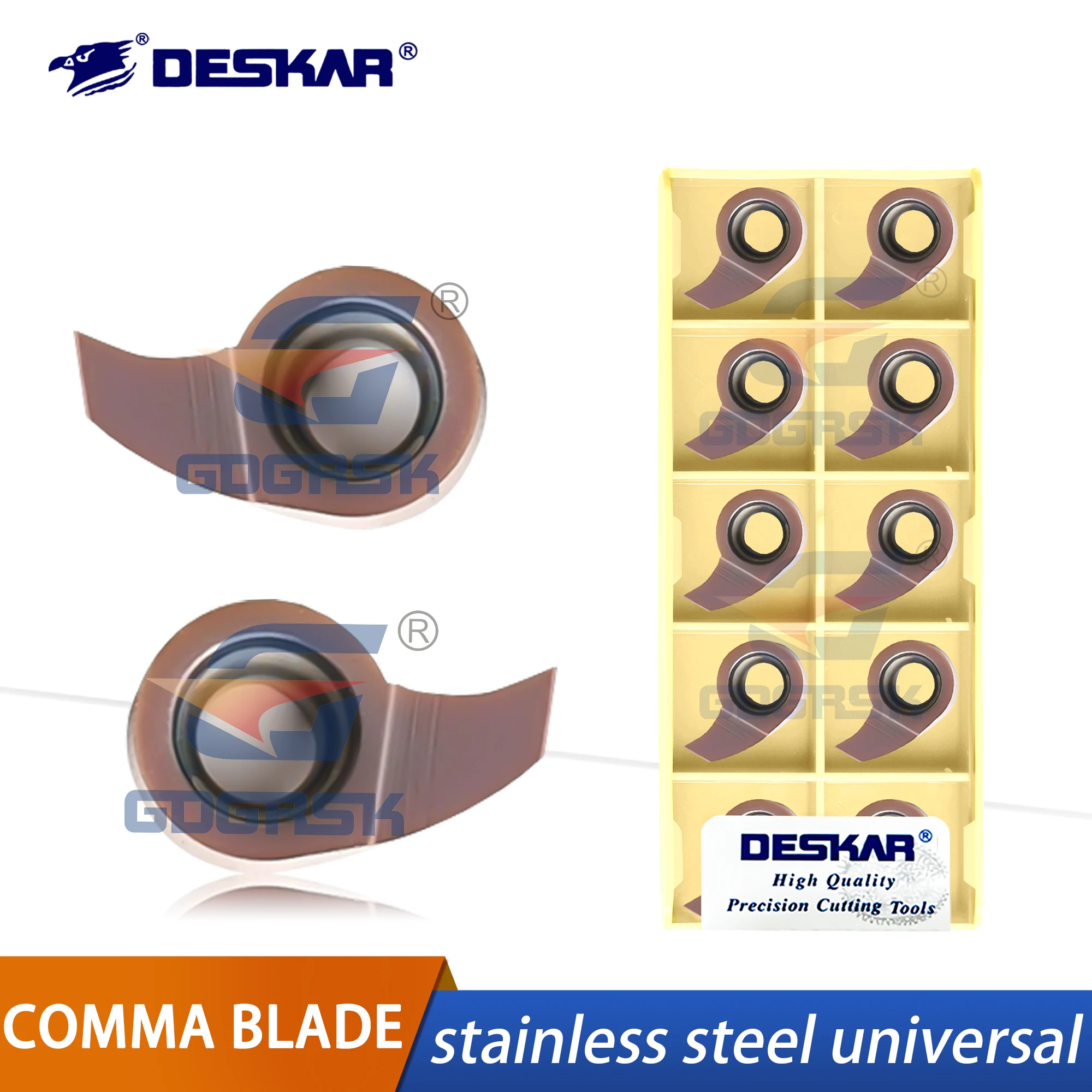 

DESKAR 100% Original Numerical Control Small Hole Circular Arc Groove Comma Blade MB05/07/09-100/200-3.0-D11 LF6018 Groove Blade