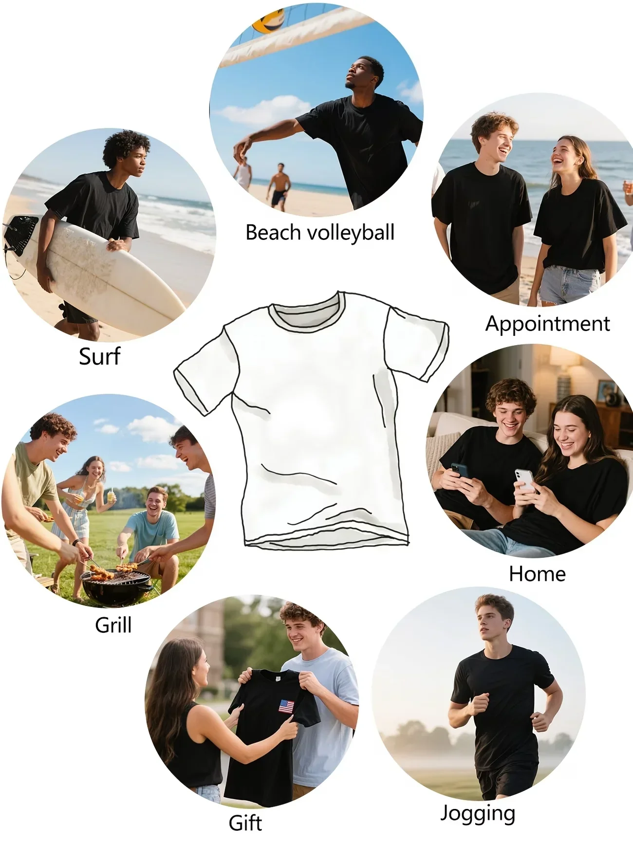 Stylisches Damen-T-Shirt aus Baumwolle mit Erdbeer-Print | Damen Retro Casual Bedrucktes T-Shirt | Rundhals-Kurzarm-Y2K-Top – Detail 15