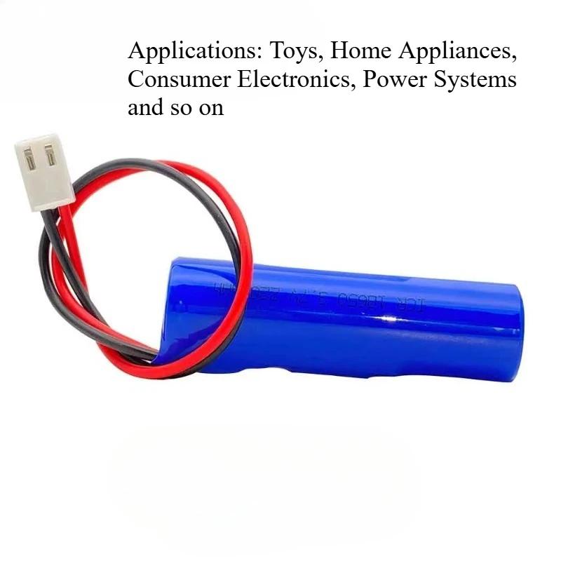 18650 3.7V 2200mah Lithium Battery for Flashlight Bluetooth Speaker LED Light Toy Car + PCB Protection Board VH3.96 Plug