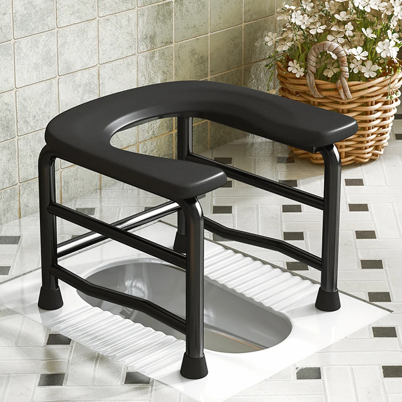 طقم مجاني مكون من ثلاث قطع (لوح حمام، وسادة، قعادة) كرسي مرحاض ثابت من الفولاذ الكربوني، مقاوم للصدأ وسهل التنظيف، مناسب لحلول الحمام المؤقت في الهواء الطلق #5