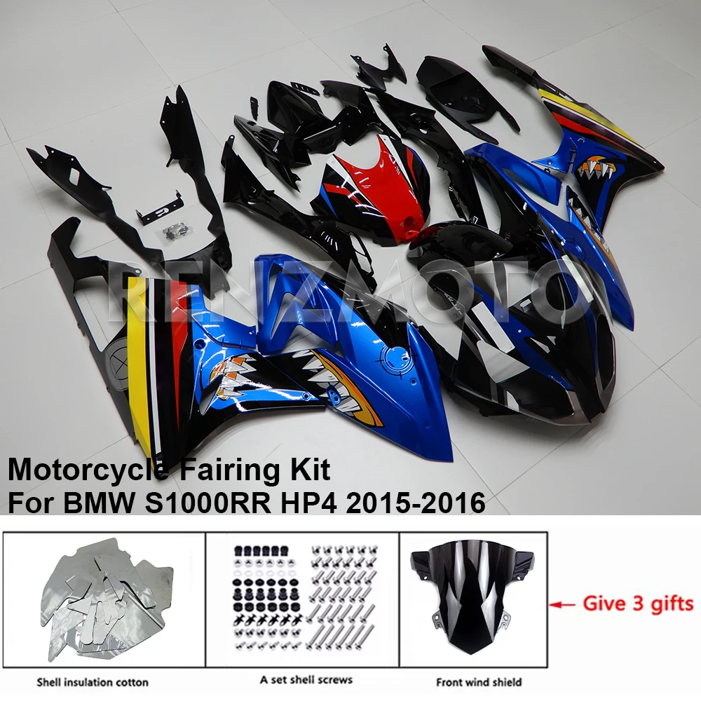 

B1015-1005b Motorcycle Fairing Set Body Kit Plastic For BMW S1000RR HP4 2015-2016 Accessories ABS Injection Bodywork