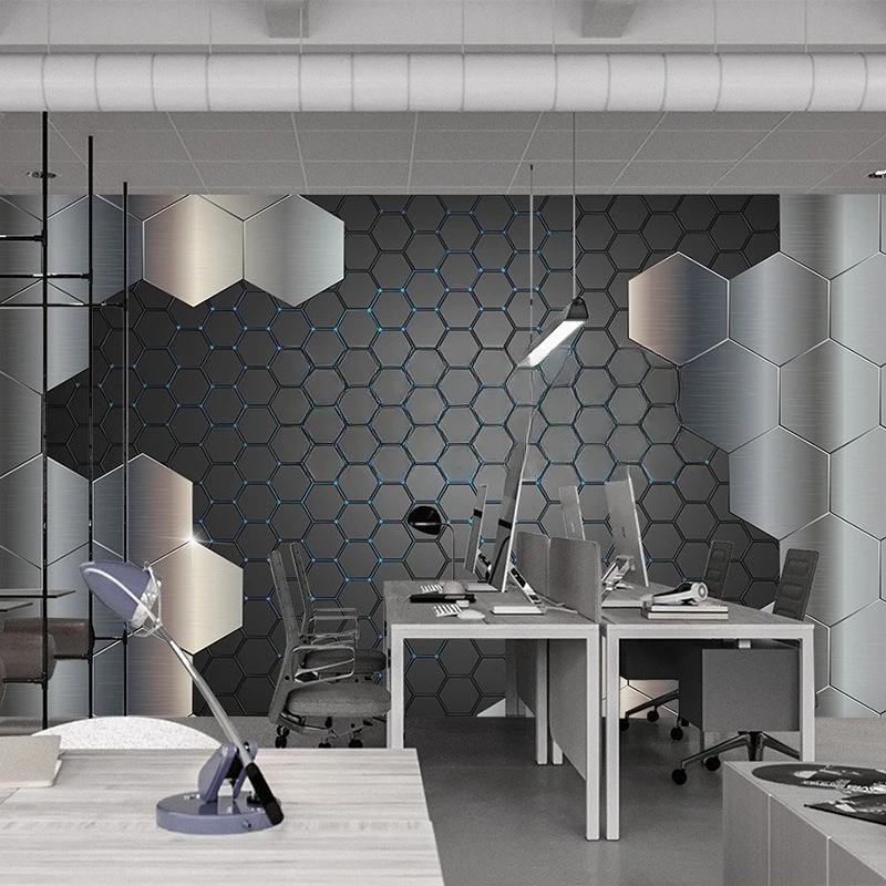 Internet cafe sports gym electronics company 8D wallpaper VR artificial intelligence wallpaper 21