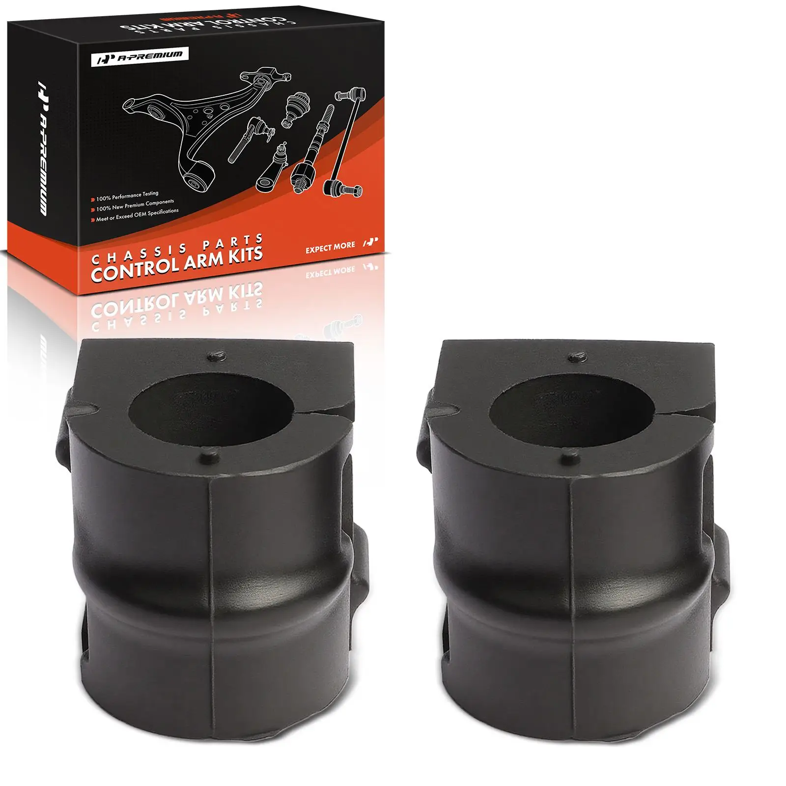 A-Premium 2x Front To Frame Sway Bar Bushing Kit with 22mm Bar for Chevrolet Malibu 2006-2011 Pontiac G6 2005-2010 Saturn Aura