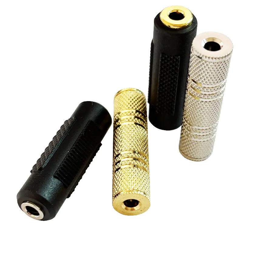 1/5/10PCS 3.5mm Jack Coupler Gold Plated 3.5 mm Female to 3.5mm Female Jack Plug Audio Stereo Coupler Socket Adapter Connectors