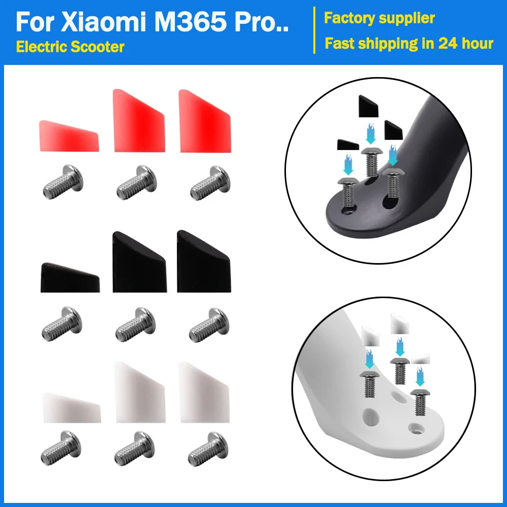 Scooter Rear Back Fender Screw Rubber Cap Screws Plug Cover for Xiaomi M365 Pro 1S Electric Scooter Dust Protective Sleeve Parts