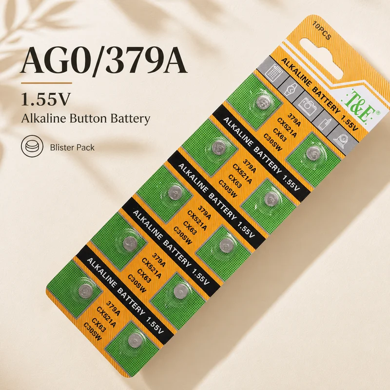 Button Cell Battery AG0 379 SR63 LR69 LR521 1.55V 2-50PCS Replacement for Watch Toys Remote Control D379 RW327 Coin Alkaline
