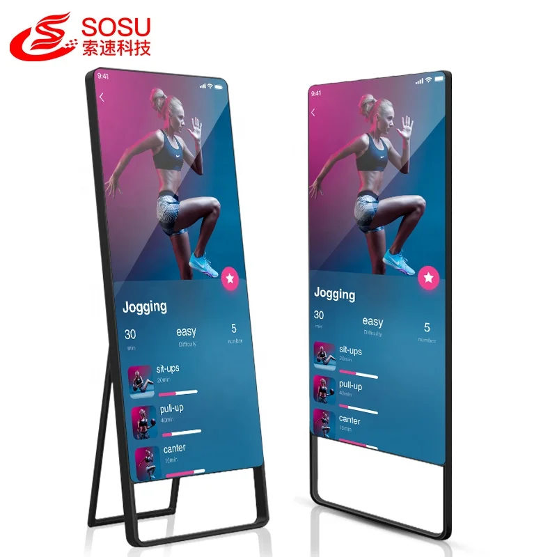 2024 Home Smart Mirror Fitness Waterproof Workout Smart Mirror For Fitness Room Mirror Fitness Smart