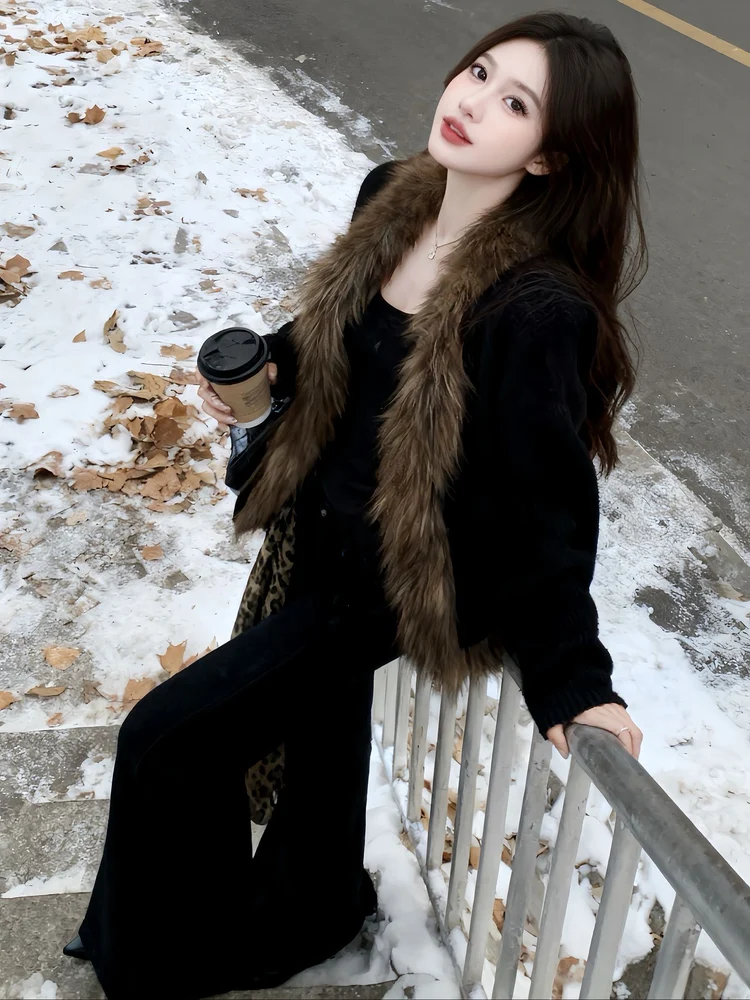 فريدة من نوعها جميلة فروي سترة المرأة Faion الشتاء الأعلى الغنية ملكة جمال سيدة Ele شخصية ort معطف خمر Sle