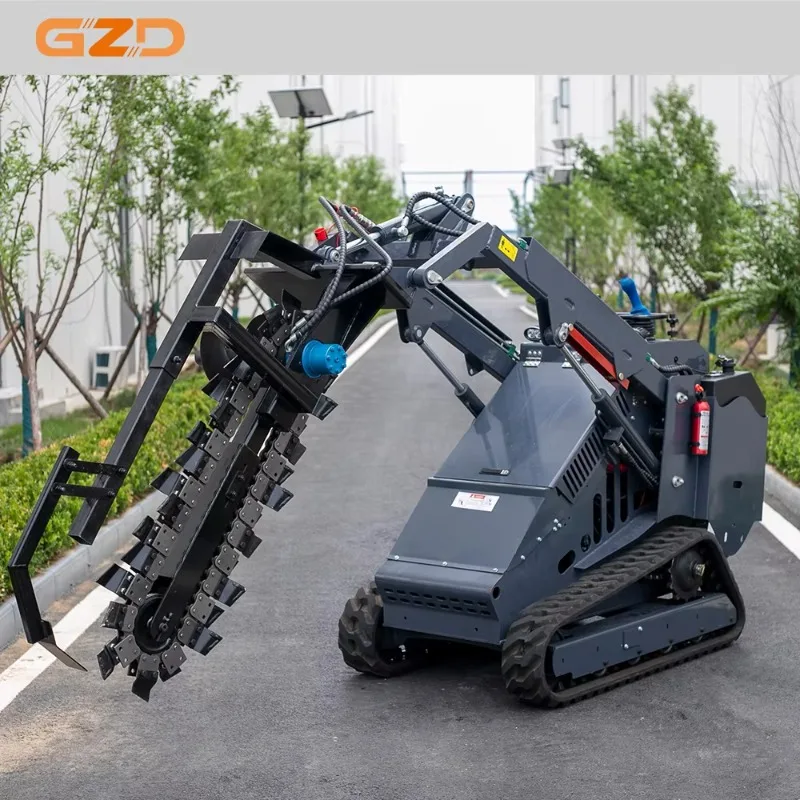 Durable Skid Steer Loader S750 Model 18.6KW Engine 360° Rotation