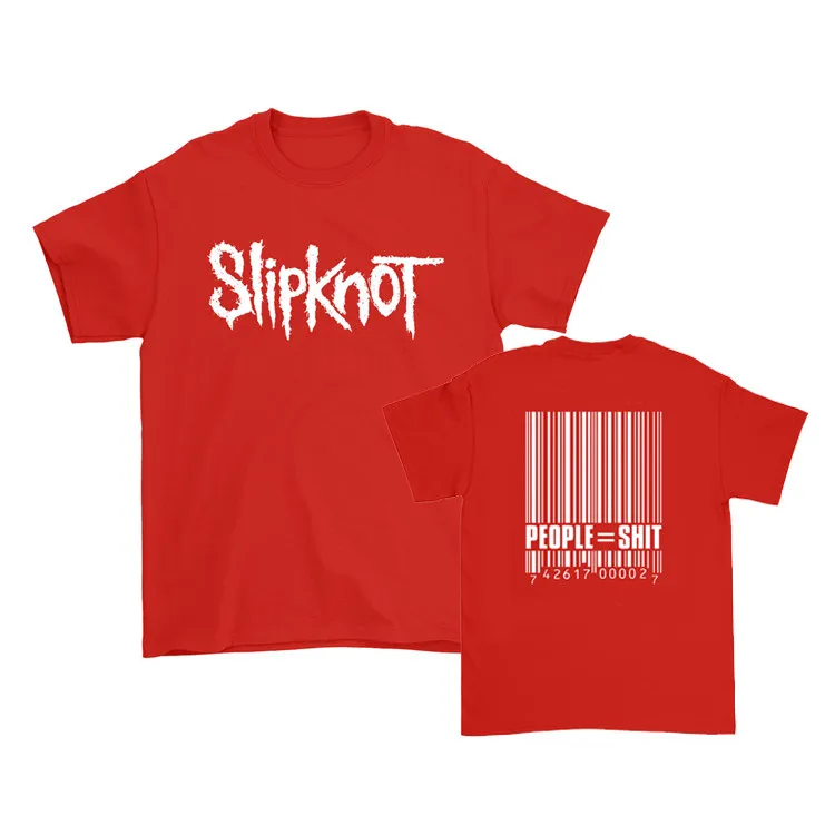 Barcode Slipknot Band T-Shirt 100 % Baumwolle Grafik-T-Shirt Herren Damen Sommer Streetwear Top – Detail 5