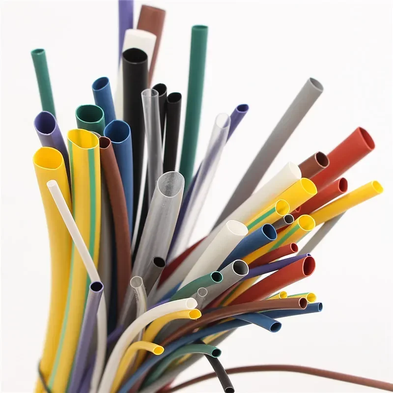 2:1 Polyolefin Heat Shrink Shrinking Tubing Tube Wire Wrap Cable Insulated Sleeve Kit Set 5 Sizes 55pcs 11Colors Shrinkage Ratio