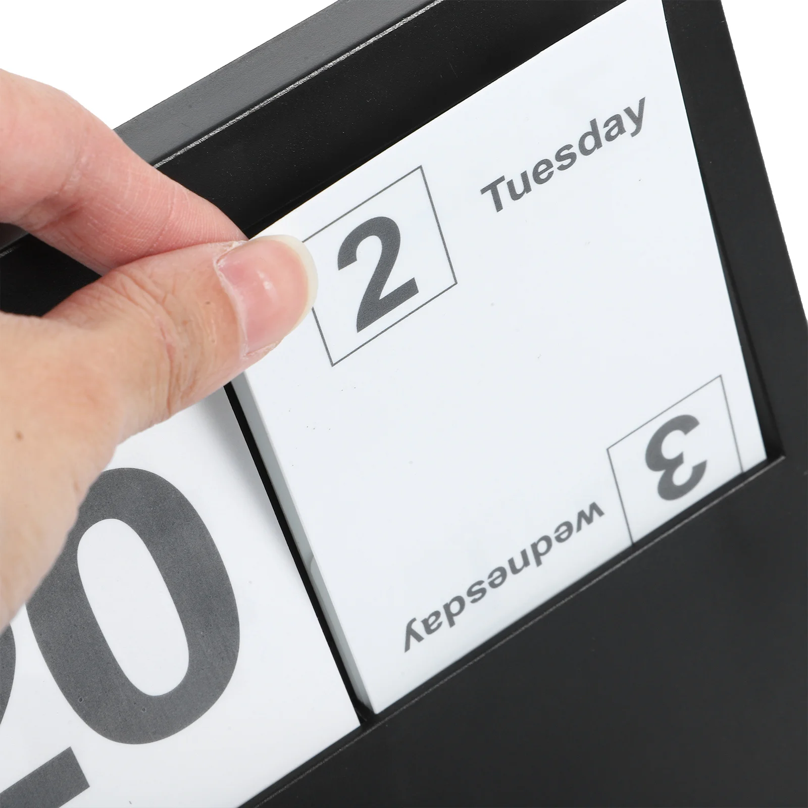 تقويم مكتب خشبي أنيق، كتلة زخرفية، ملحقات مكتبية دائمة، مستلزمات منزلية، ملحقات تقويم خشبية #4