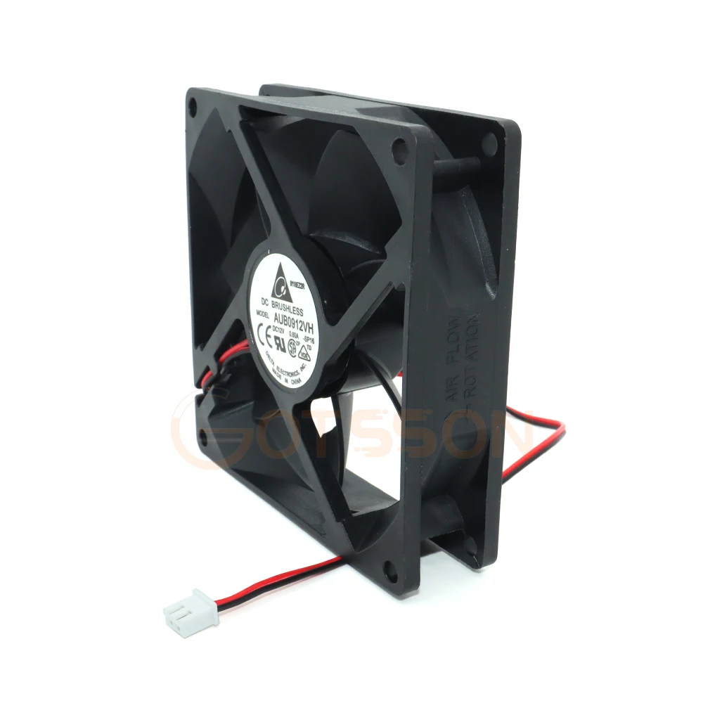 2wires New for AFB0912VH AUB0912VH 92mm 92*92*25MM 9225 DC 12V 0.60A computer cpu cooling fans