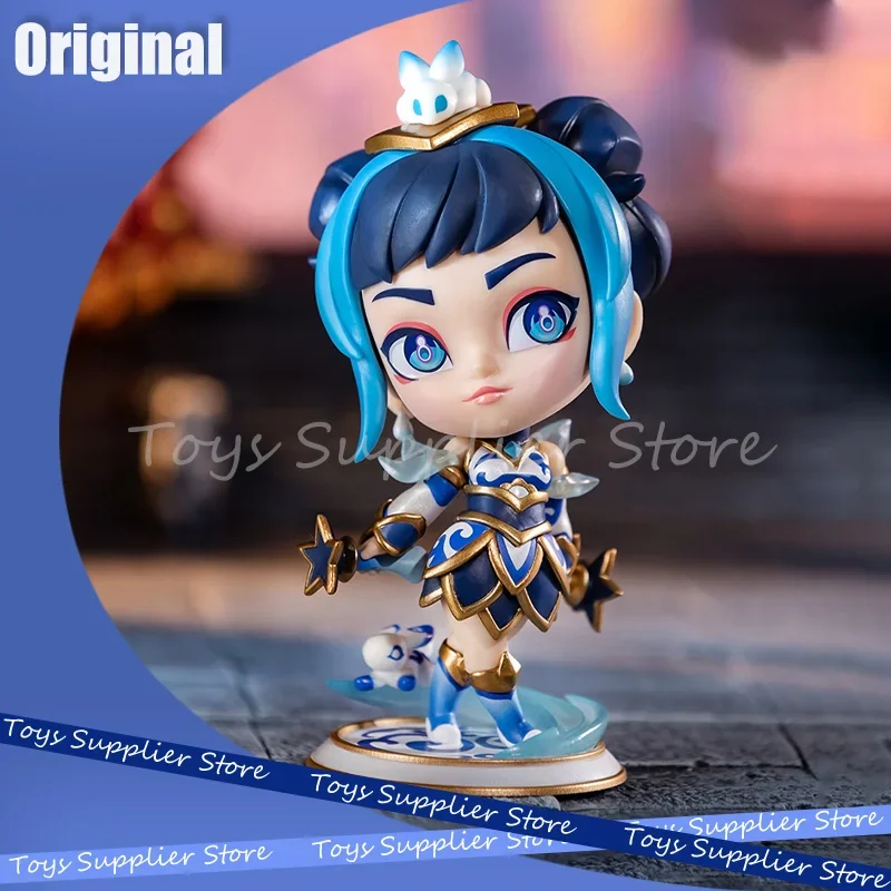 

12cm League Of Legends Anime Game Figure Luxanna Crownguard Official Authentic Periphery Decoration Collection Children Toy Gift