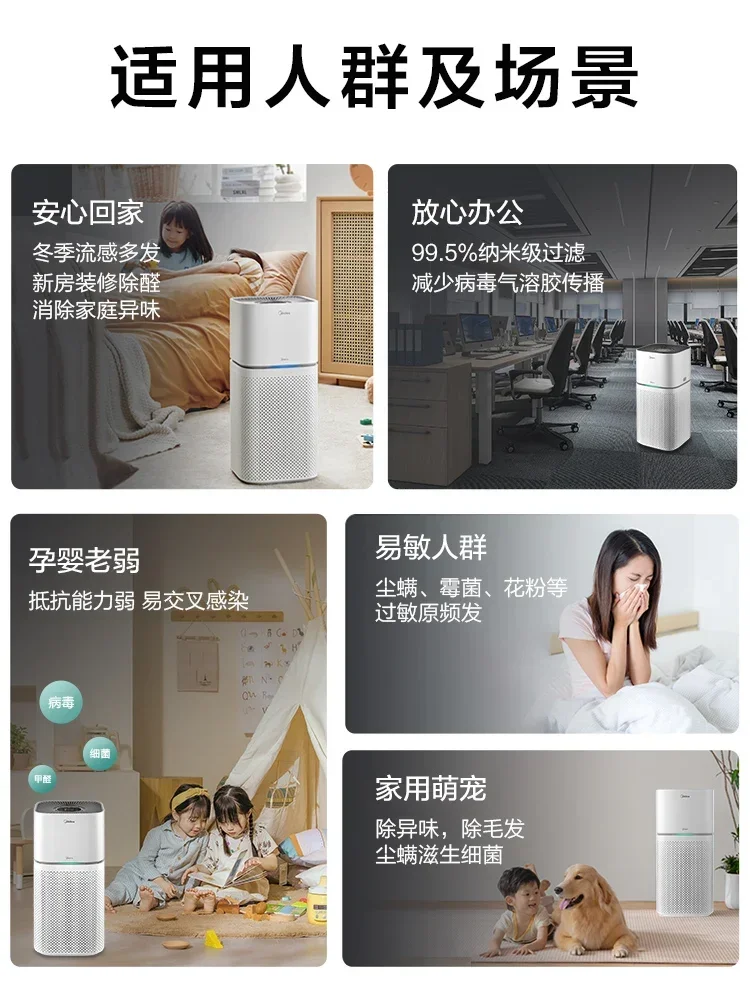 Air purifier, household formaldehyde and bacteria removal, indoor smoking and smoke exhaust negative ion purifier 220V