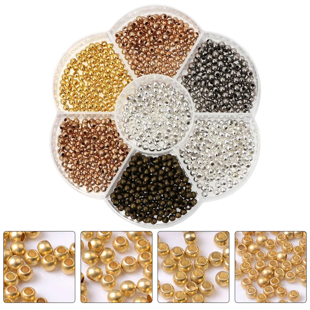 

2800 шт. медные бусины-разделители изысканные детали DIY свободные бусины для изготовления ювелирных изделий браслеты ожерелья серьги аксессуары «сделай сам»