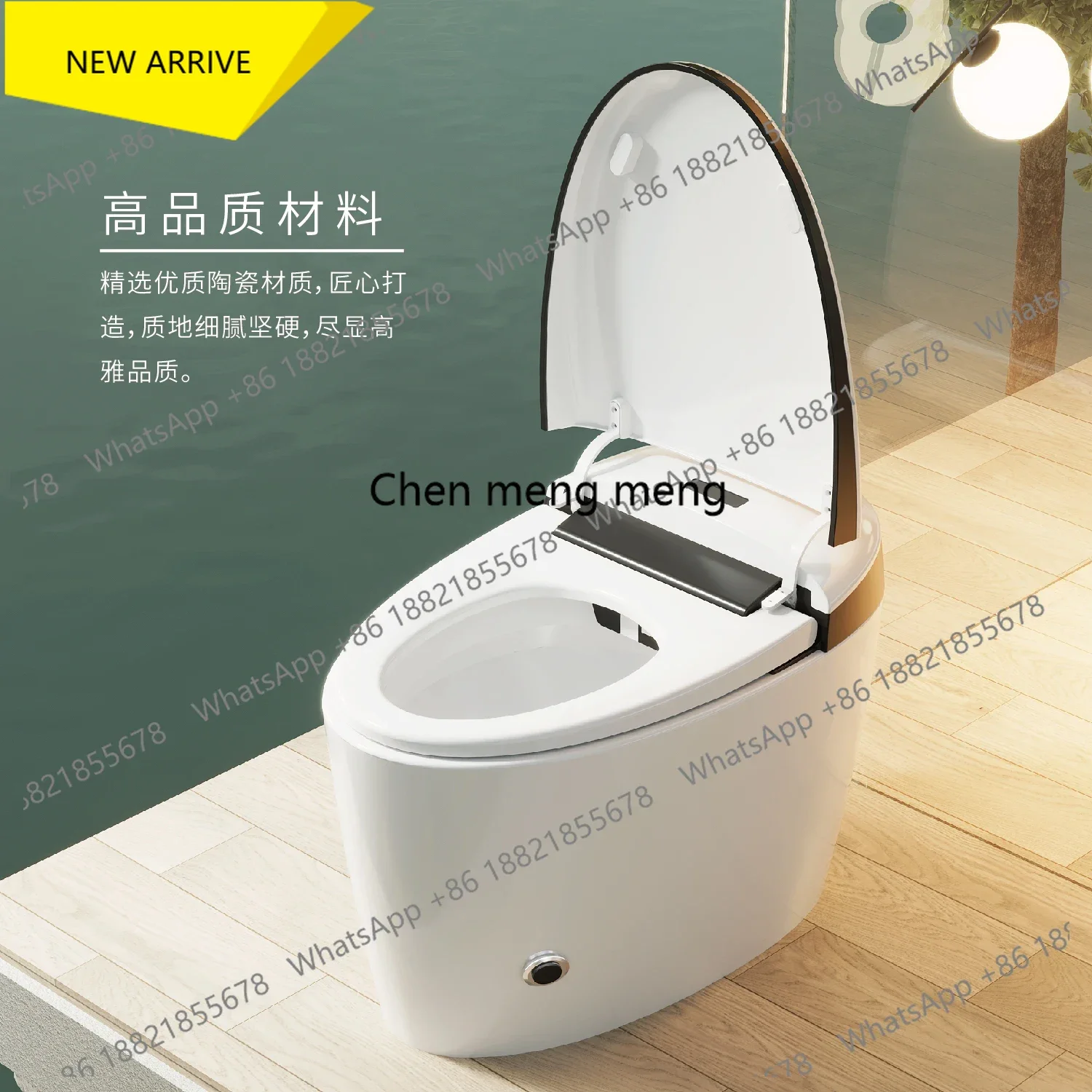 AB01 Super swirl ceramic flushing smart toilet automatic flushing household integrated seat heating toilet