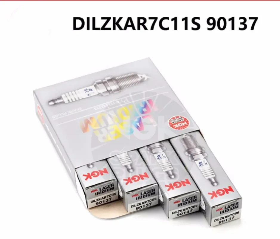 4Pcs Original NGK DILZKAR7C11S 90137 Brand New Laser Iridium Spark Plugs For Honda Fit XRV CITY VEZEL Greiz 1.5L 2015-2018 L15B5